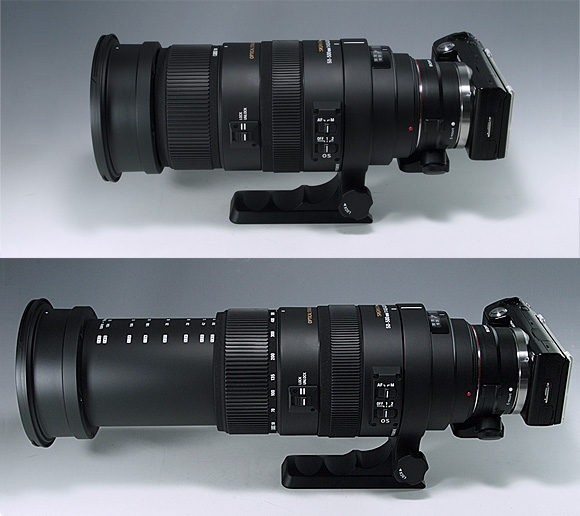 「NEX-5」＋「マウントアダプターLA-EA1」＋「SIGMA APO 50-500mm F4.5-6.3 DG OS HSM」