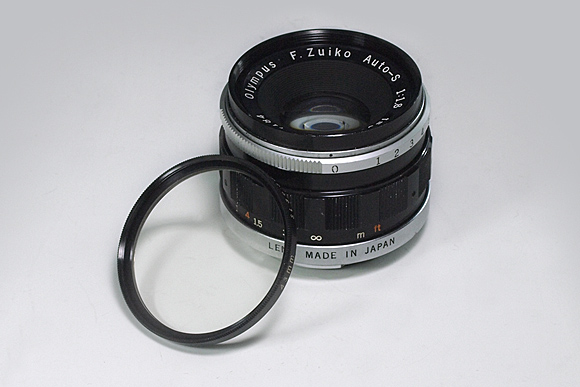 ペンF用レンズ F.Zuiko Auto-S f1.8 38mm