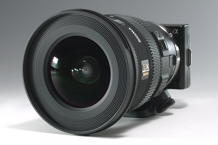 超広角レンズ シグマ 10-20mm EX DC HSM マウントアダプター付き