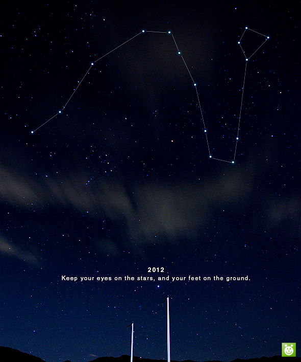 2012 Keep your eyes on the stars, and your feet on the ground.